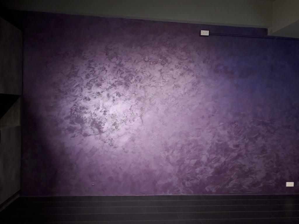 藝人蕭淑慎辦公室特殊塗料施工