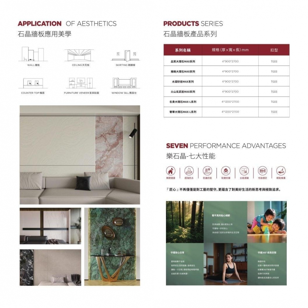 樂石晶牆板 品質大理石系列-寶格麗粉 台灣製造