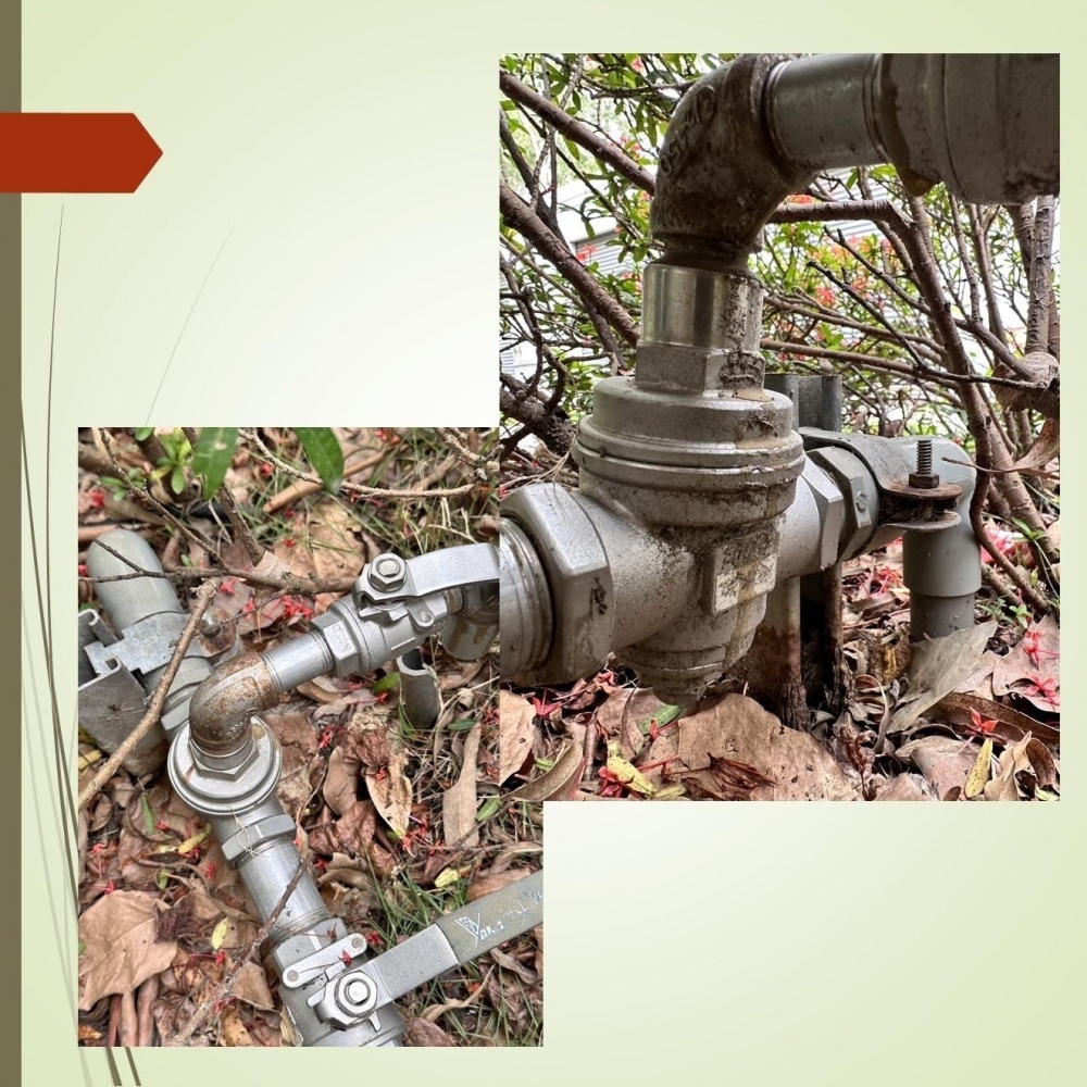 竹南大藥廠 消防水管漏水 水管埋設超過2米深 管路複雜 豐富的水電經驗 協助廠商完成管路定位