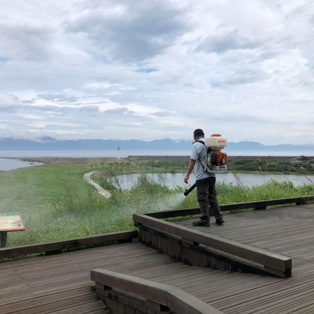 龜山島 環境消毒