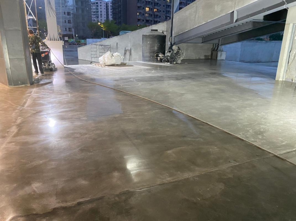 新北FRP玻璃纖維地坪亮面分色施工