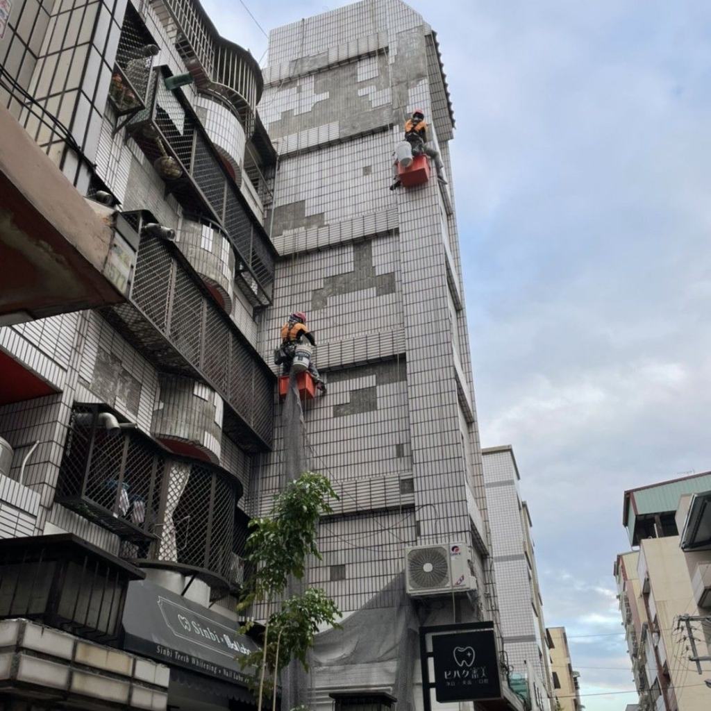 台中外牆磁磚澎空處理(外牆防水)-翔昇