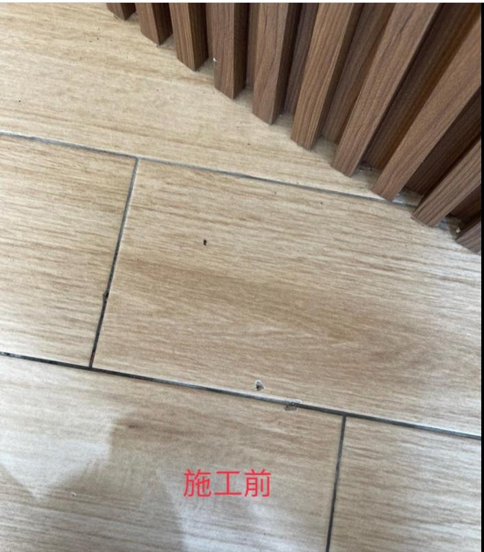台中地板木紋磚修補洞-翔昇
