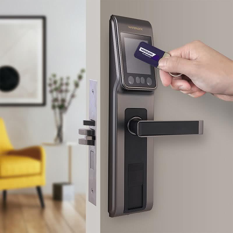 WAFERLOCK維夫拉克 L600 3D人臉辨識智慧電子鎖(人臉辨識+卡片+密碼+鑰匙-含原廠標準