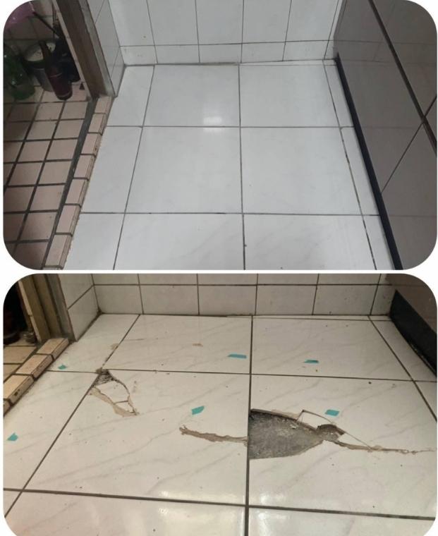 台中磁磚隆起修補-原城