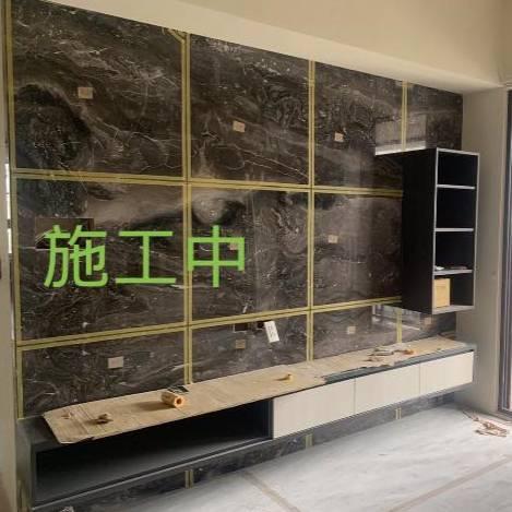 桃園電視牆石材無縫研磨-鴻宇