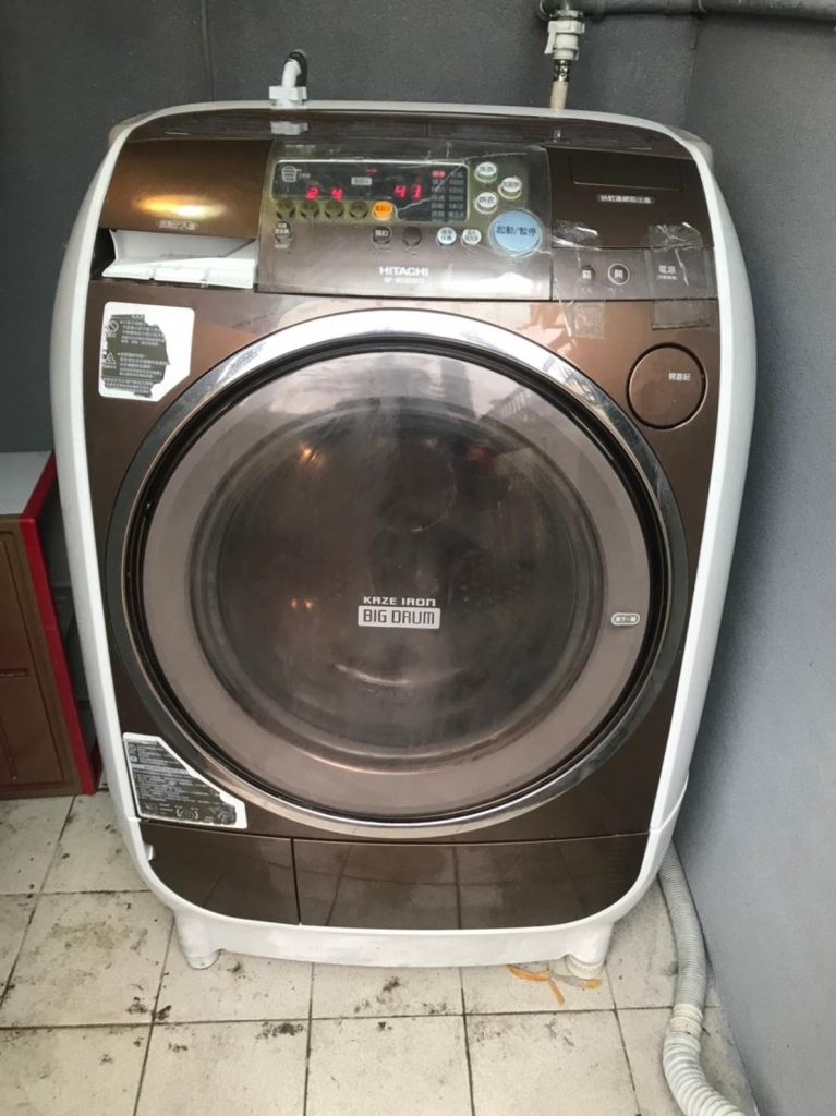 台北內湖區 滾筒式洗衣機清洗 機型：日立