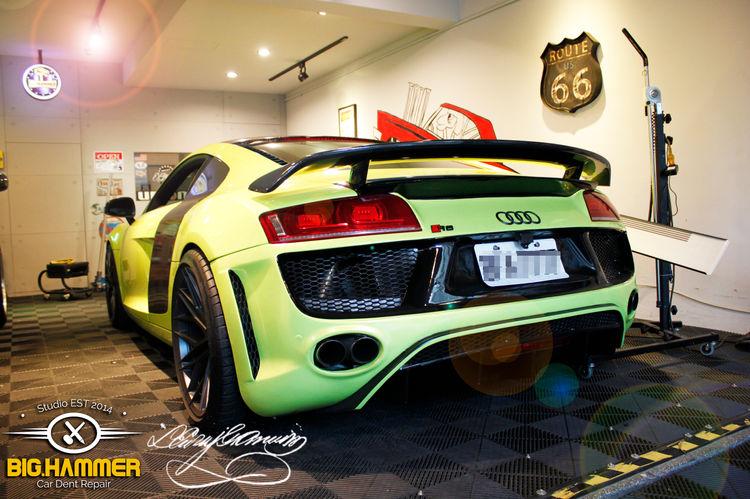 Audi R8 後葉子板邊緣痕修復