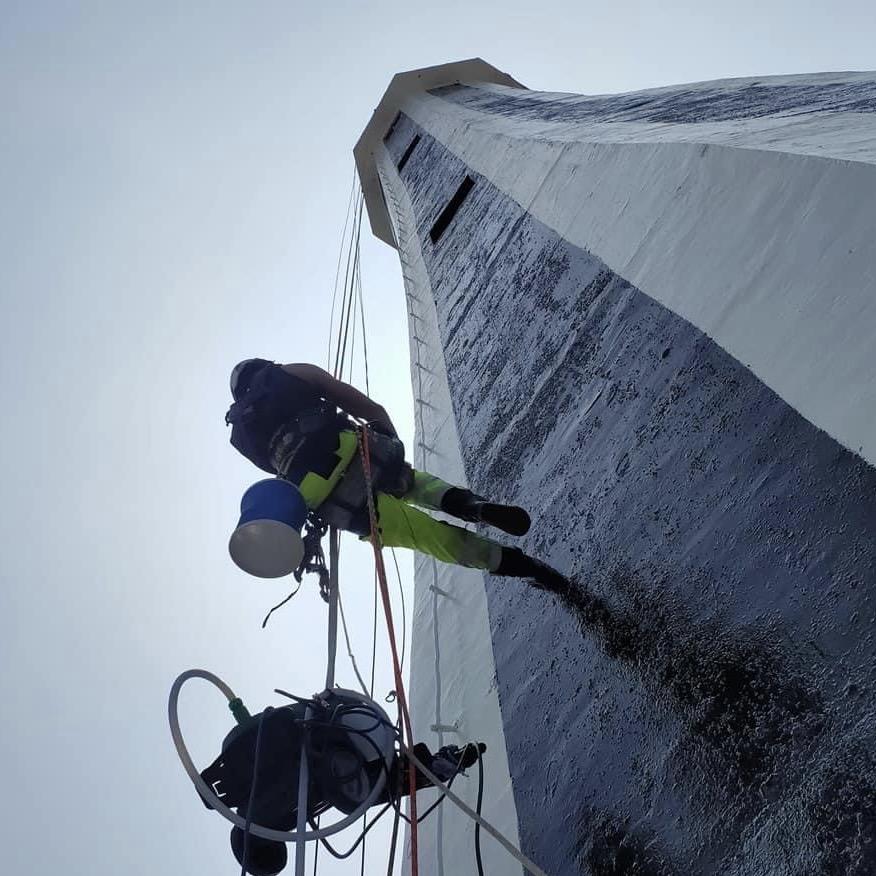 【彰化油漆粉刷工程】漁港燈塔油漆粉刷工程