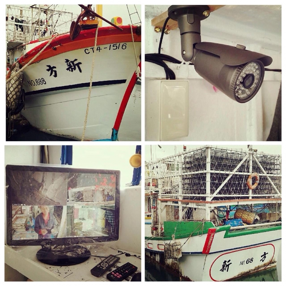 專案漁船監控安裝 -  4路DVR+4支鏡頭