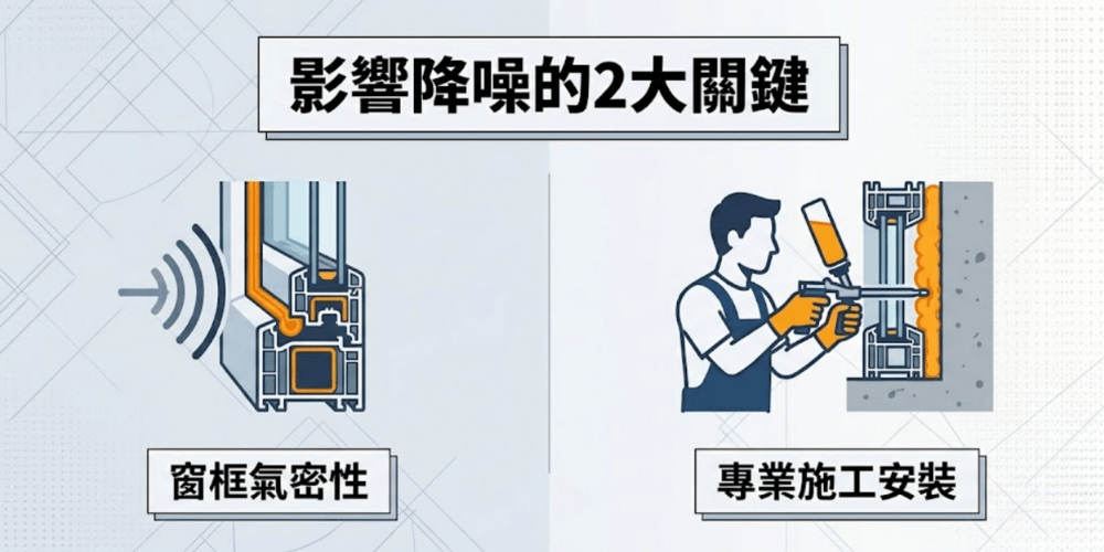 光有隔音玻璃還不夠！影響降噪的2大關鍵