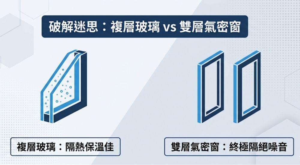 複層玻璃vs雙層氣密窗