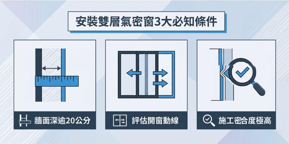 安裝雙層氣密窗3大必知條件