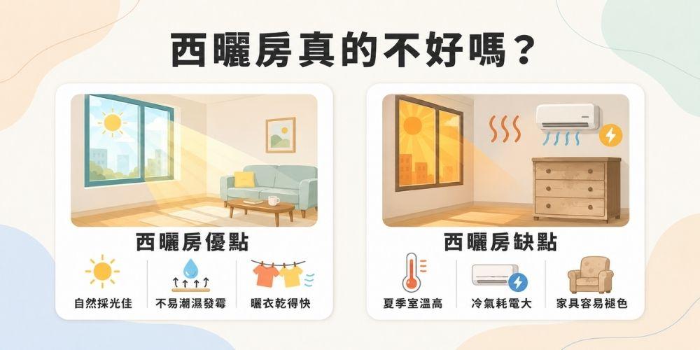 西曬房熱源成因：輻射熱與傳導熱