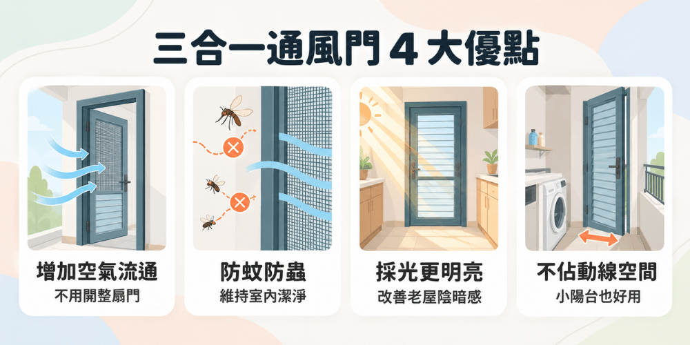 三合一通風門好用嗎？最真實的優缺點分析