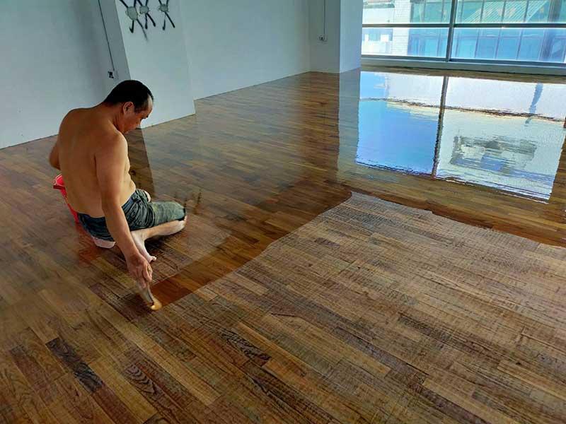 木地板施工