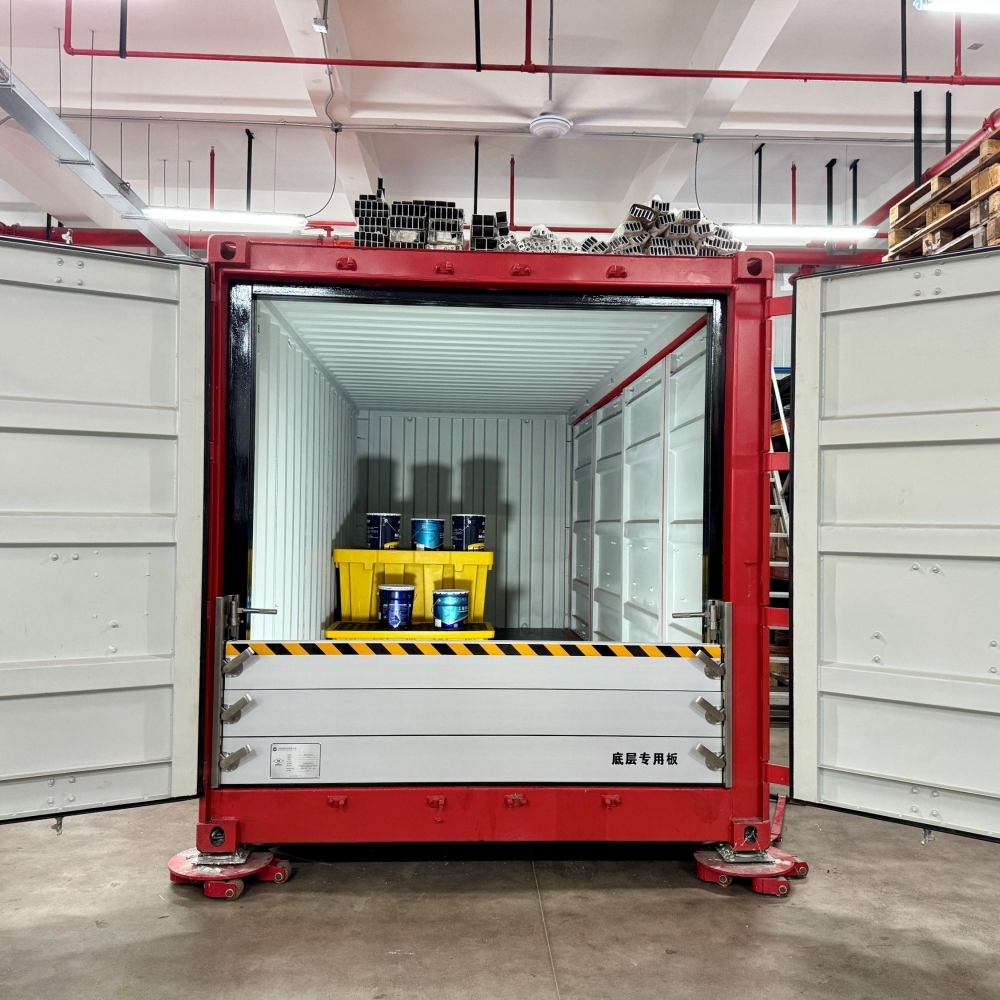 Flood Barrier Solution for Energy Storage Containe