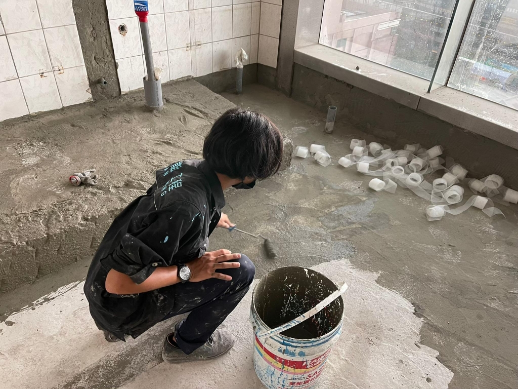 浴廁地坪牆面防水/桃園廁所防水工程/八德廁所防水工程/中壢廁所防水工程