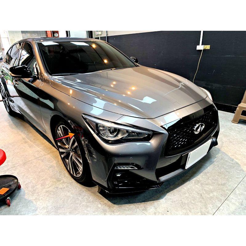 INFINITI Q50S 前葉子板修復｜台中汽車凹痕修復｜大里汽車凹痕修復