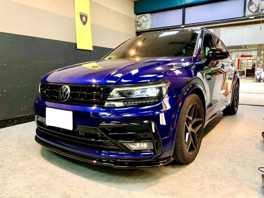 VW TIGUAN 藍 車門修復｜台中汽車凹痕修復｜大里汽車凹痕修復