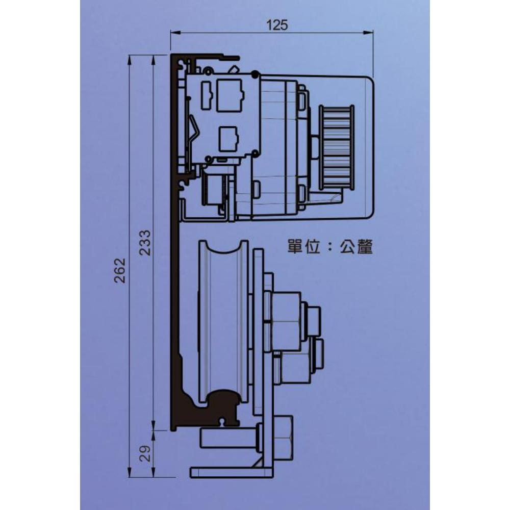 HW-H-18 超重型門(單向雙向橫開式)-弘威自動門有限公司-自動門