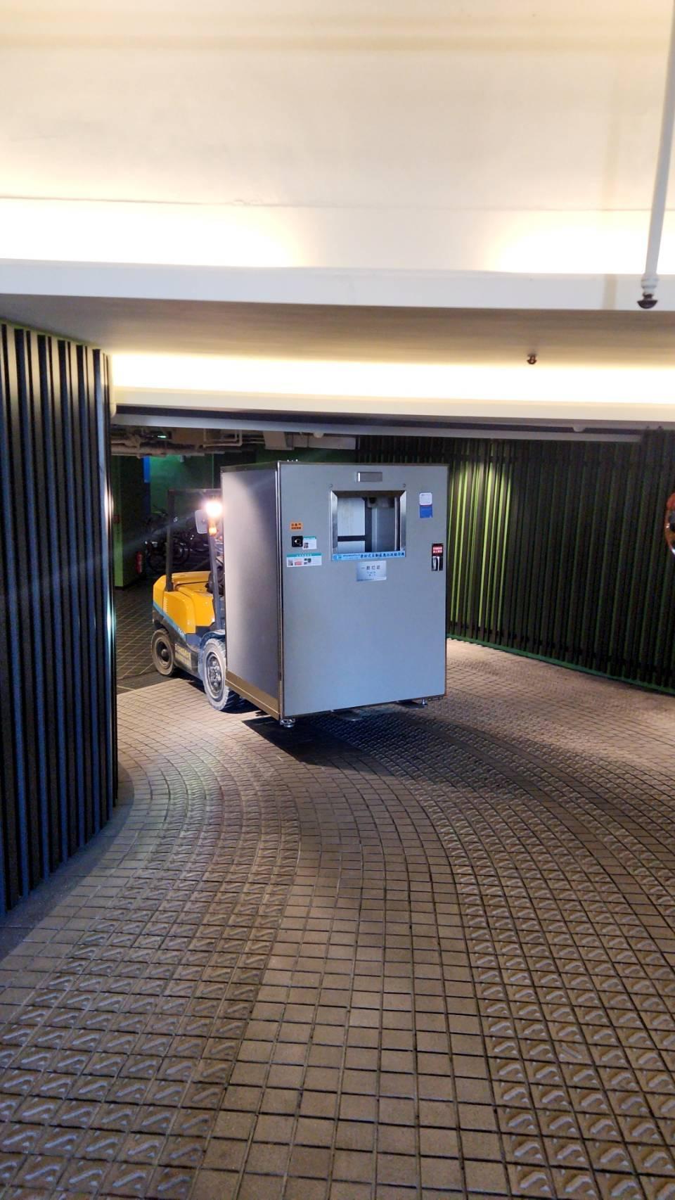 環保自動感應非壓縮垃圾箱體儲存機台660L、1100L
