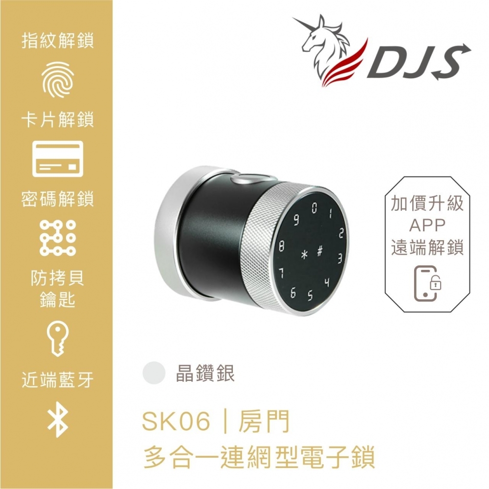 DJS｜SK06｜連網型智慧房門電子鎖