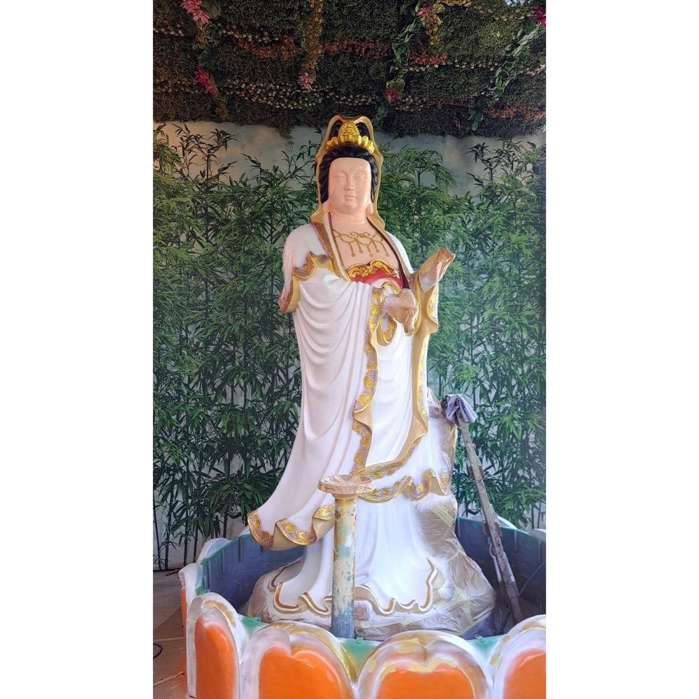 大溪聚賢慈惠堂（ 聚賢財神廟）觀世音菩薩修整彩繪