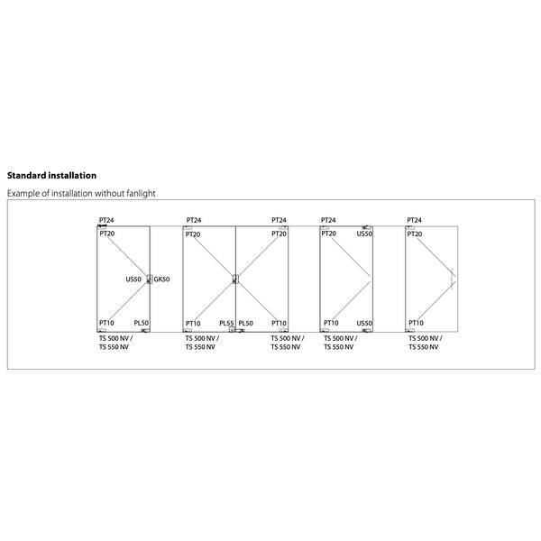 GEZE PT-10 玻璃門下夾具/下包角 Bottom patch