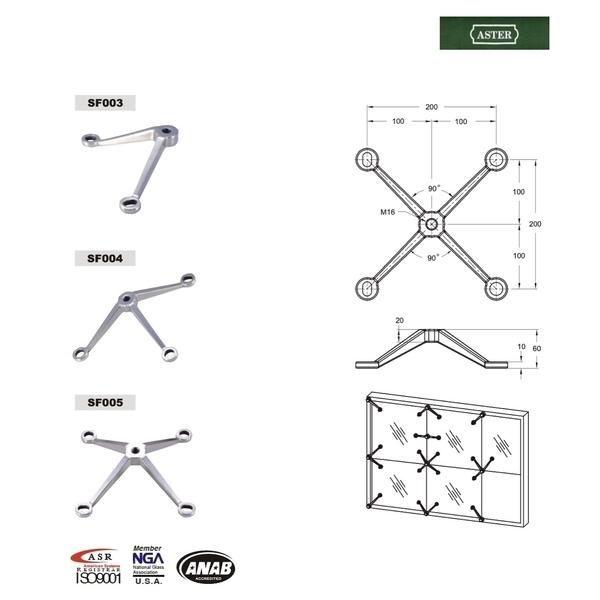 ASTER SF 玻璃爪具 Spider Fitting