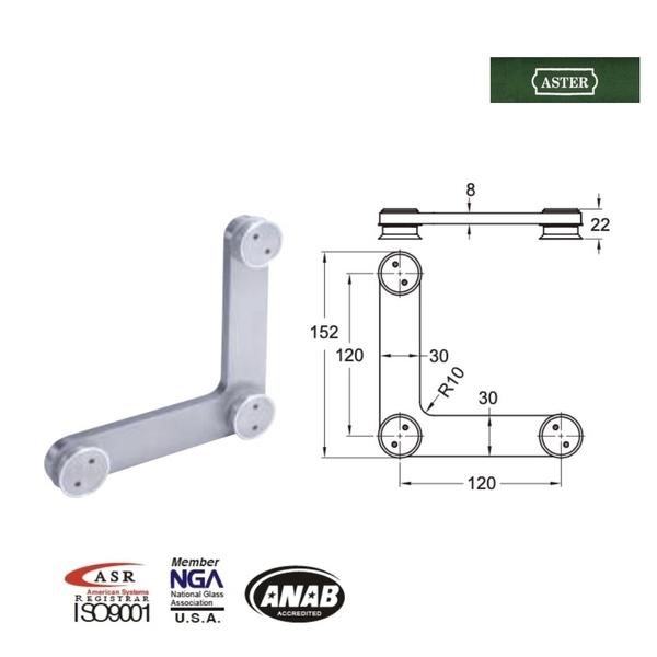 ASTER PD50 L型圓棒包角 Patch For Pivot Door