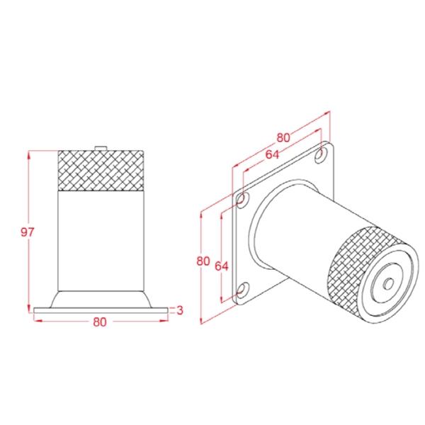 ASTER MD-50C 電磁扣/防煙門扣 Electromagnetic Door Holder