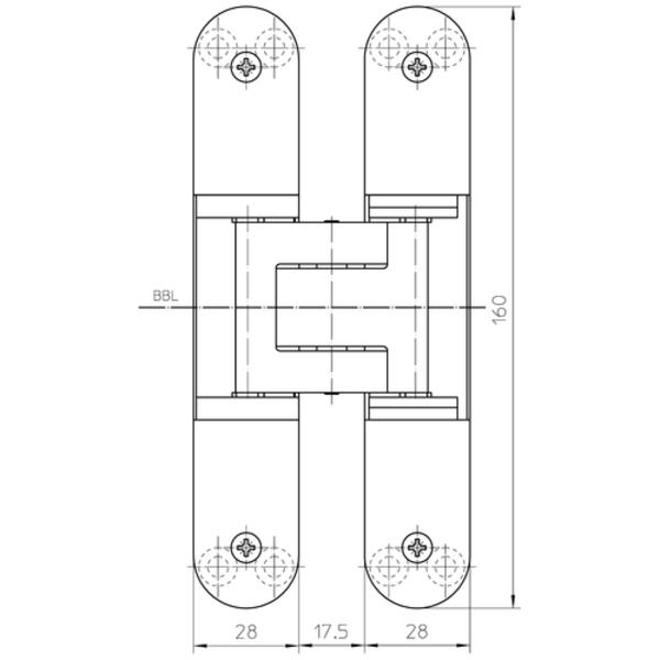 SIMONSWERK TECTUS TE340 80KG 暗鉸鏈/隱藏式3D鉸鏈 Concealed