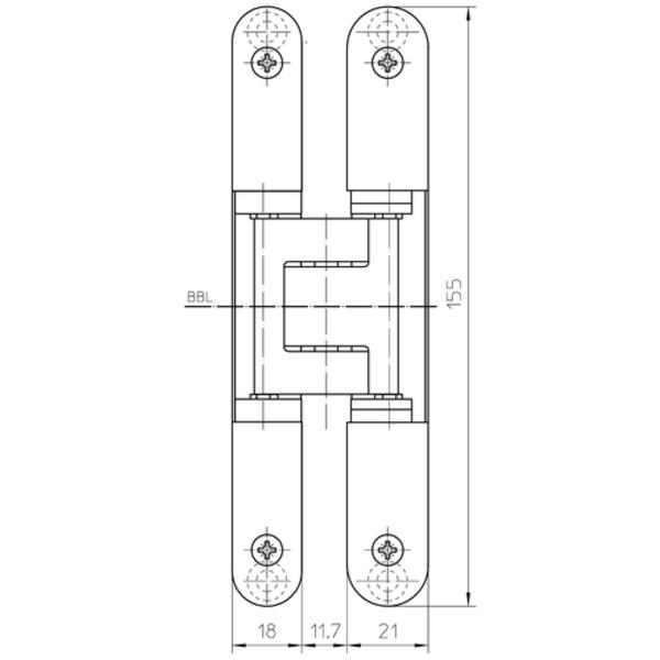 SIMONSWERK TECTUS TE240 60KG 暗鉸鏈/隱藏式3D鉸鏈 Concealed