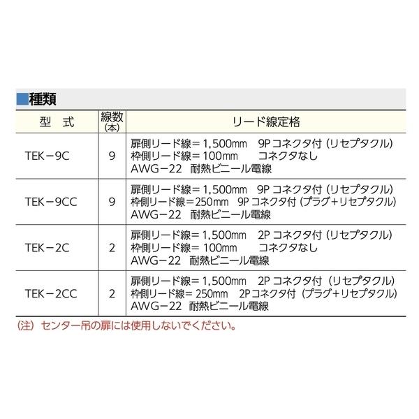 MIWA TEK-9CC 通電金具