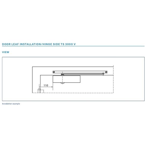  GEZE TS-3000V 滑軌式門弓器 Overhead Door Closer With Gu