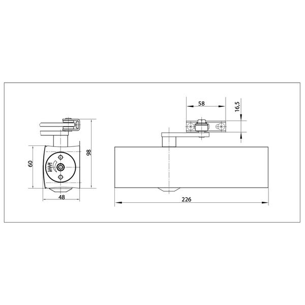 GEZE TS-2000NV 標準型門弓器 Overhead Door Closer