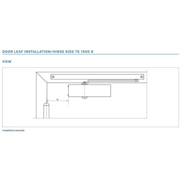 GEZE TS-1500G 滑軌式門弓器 Overhead Door Closer With Gui