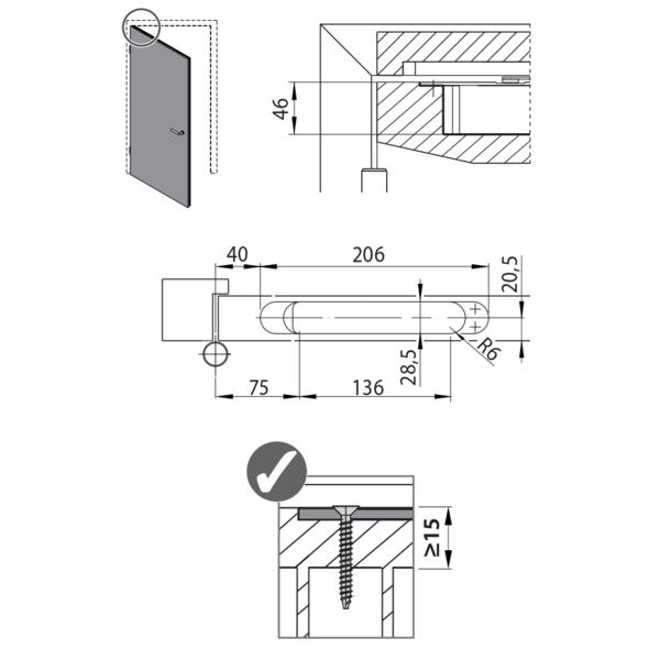 GEZE ActiveStop 雙向緩衝器 Concealed Door Control