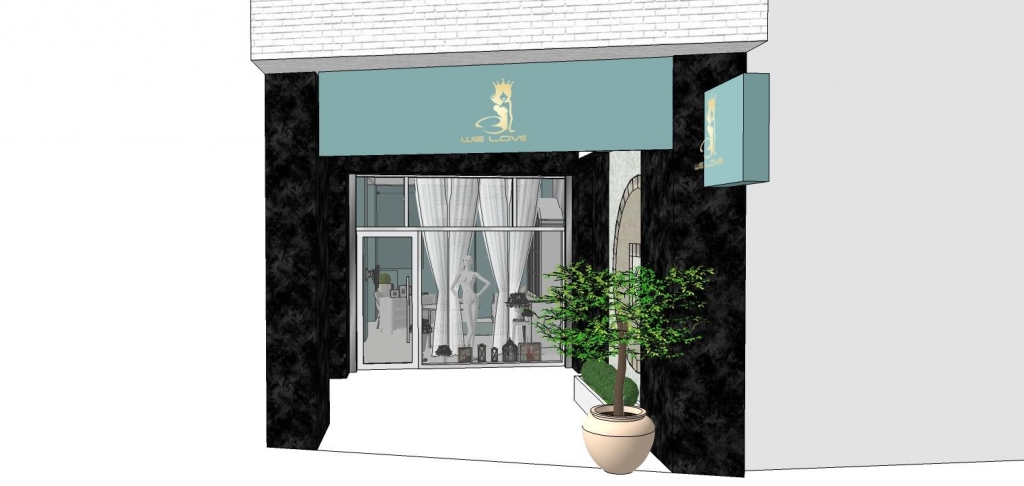 內衣精品門市【商空 /裝潢設計】店面規劃 | 美式風 | 台南