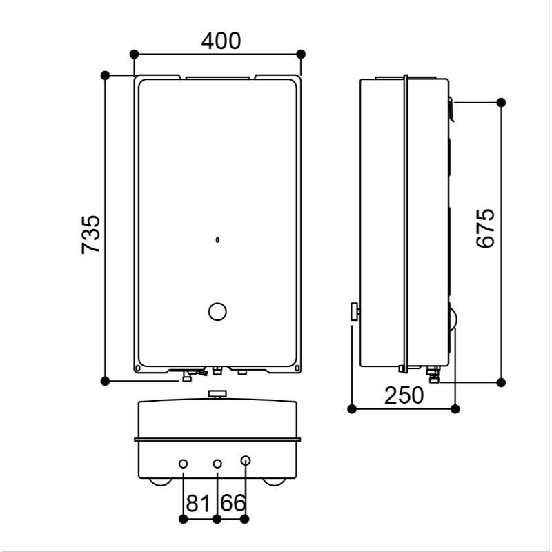 林內 RU-A1023RFN-UFB 屋外型10L自然排氣熱水器