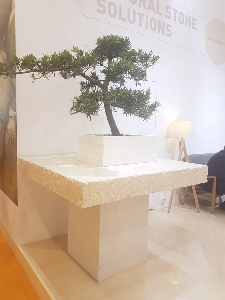 珊瑚洞石鑿仿古面#1612102