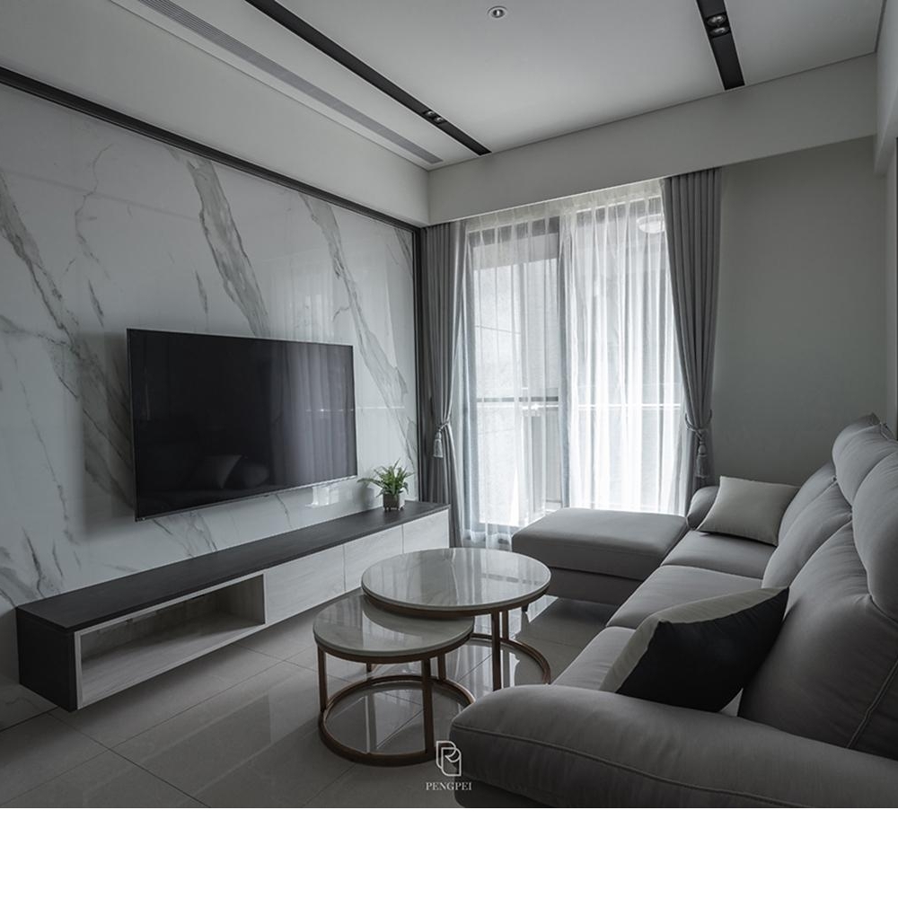 新北中和區新成屋-朋沛室內設計-黑白灰現代簡約風