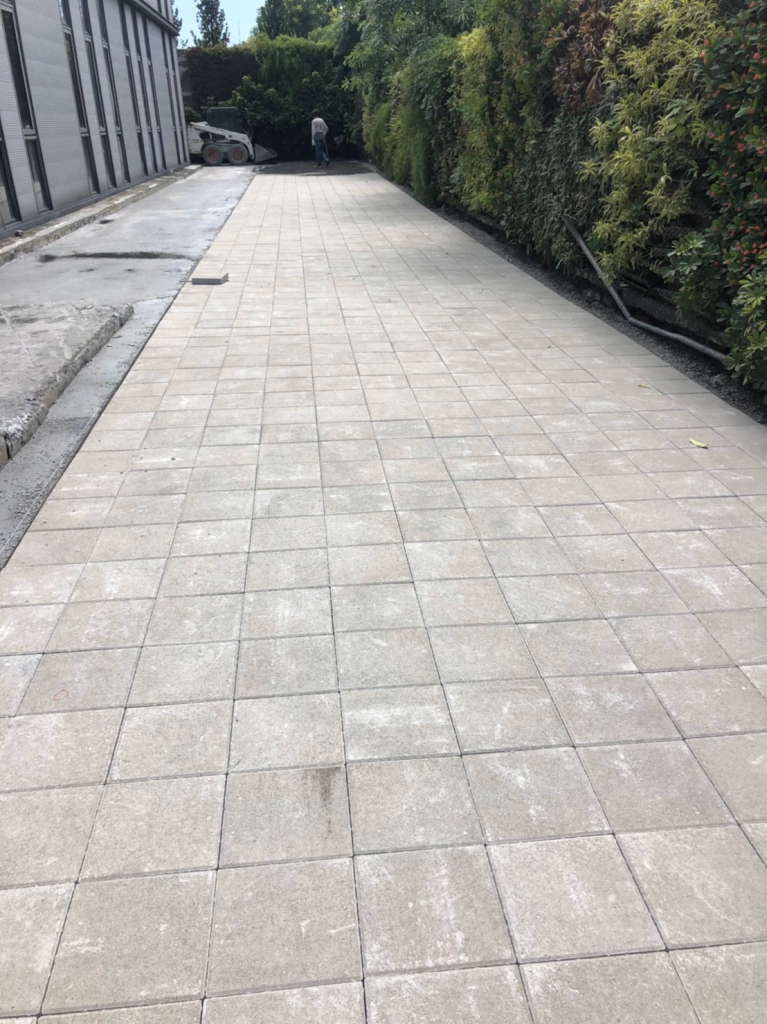 植草磚/步道磚鋪設工程-平板磚