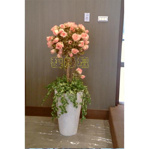 真幹造型玫瑰花球H.100CM