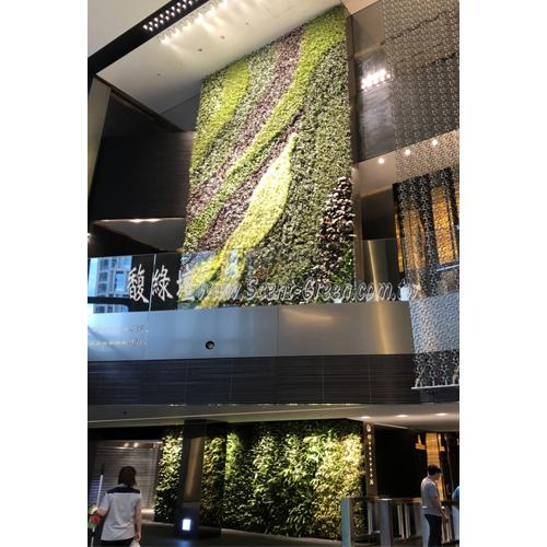 信義區南山廣場大型植生牆