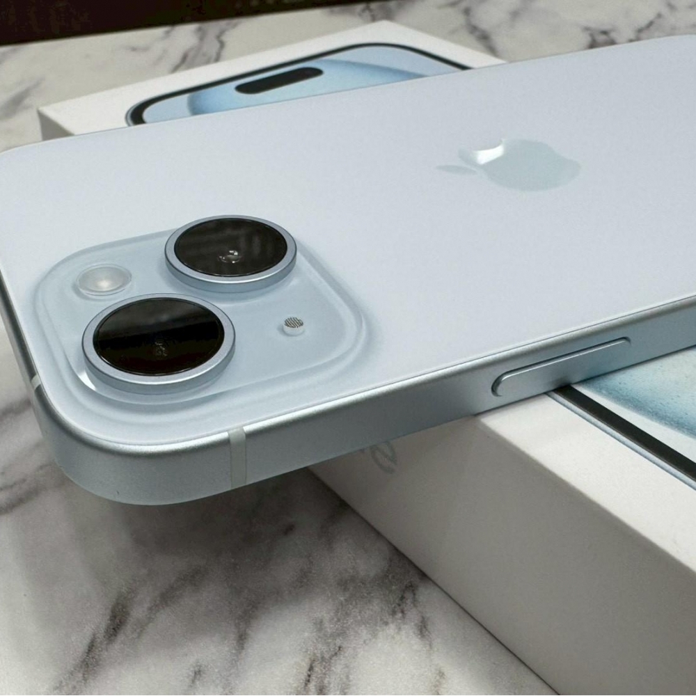 iPhone 15 128g 藍 客戶續約用不到 全新僅拆封 未開通 有盒裝有配件