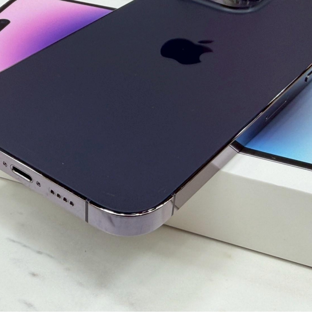 iPhone 14 pro max 128g 紫 電池79% 有盒裝有配件