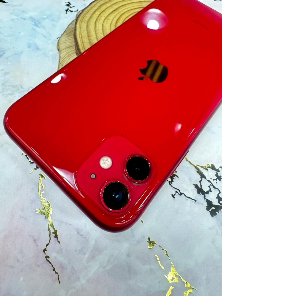iPhone 11 64G 紅 電池76% 無盒裝有配件