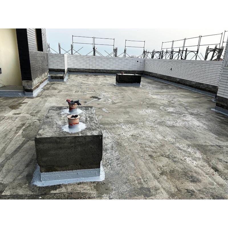 【高雄防水工程】 - 高雄岡山區新建案-屋頂防水施工。